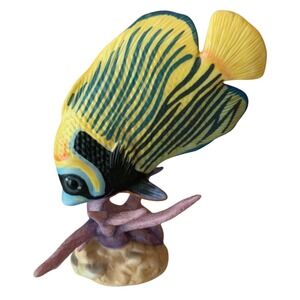 VINTAGE Franklin Mint Jeweled Ocean Tropical Fish Porcelain